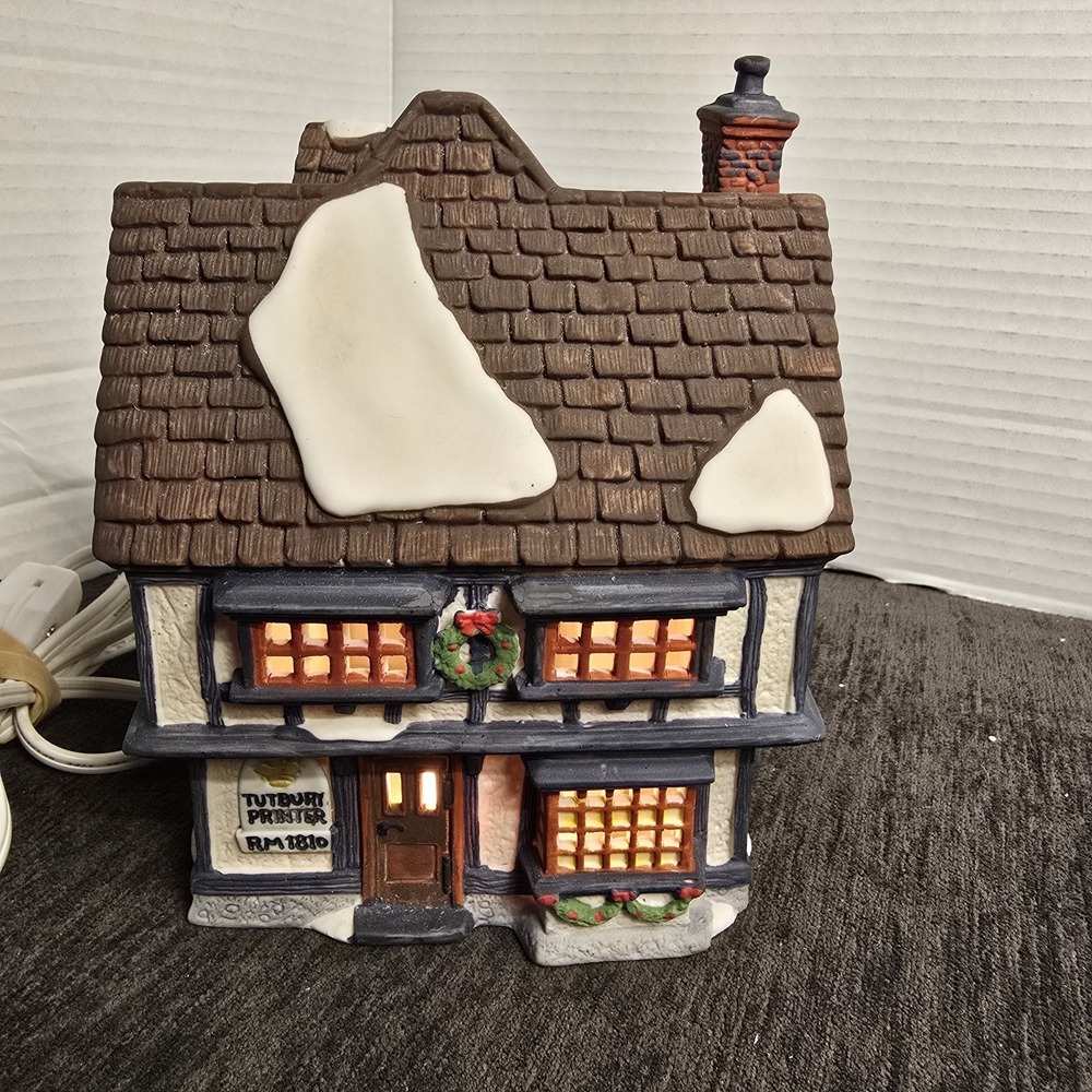 TUTBURY PRINTER # 55690 Dept 56 RETIRED DICKENS VILLAGE VINTAGE PIECE